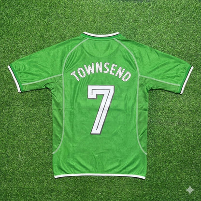 Andy Townsend Ireland Retro Green Football Jersey Kit
