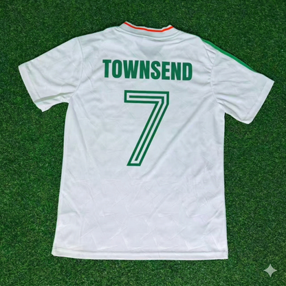 Andy Townsend Ireland White Legendary Anniversary Retro Football Jersey Collection