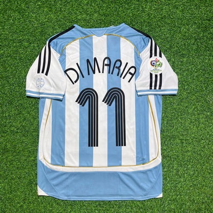 Angel Di Maria Argentina Retro Football Jersey