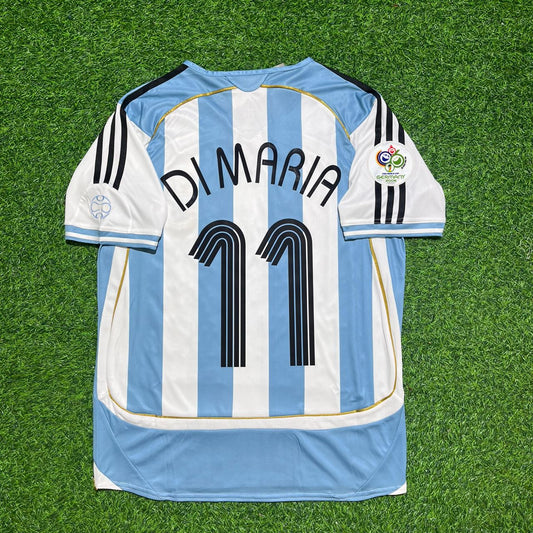 Angel Di Maria Argentina Retro Football Jersey