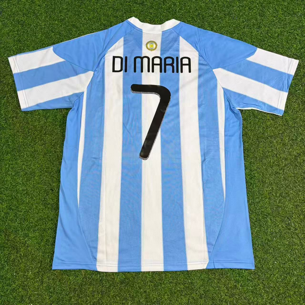 Argentina World Cup 2010 Ángel Di María #7 Retro Football Jersey