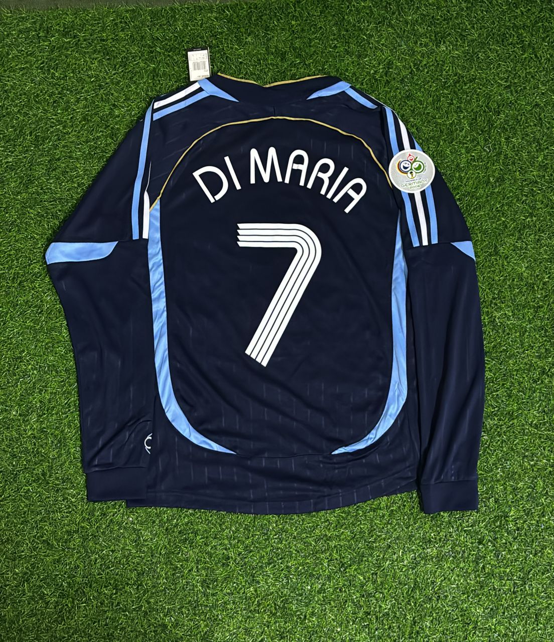 Argentina World Cup 2006 Ángel Di María Long Sleeve Retro Football Jersey Kit