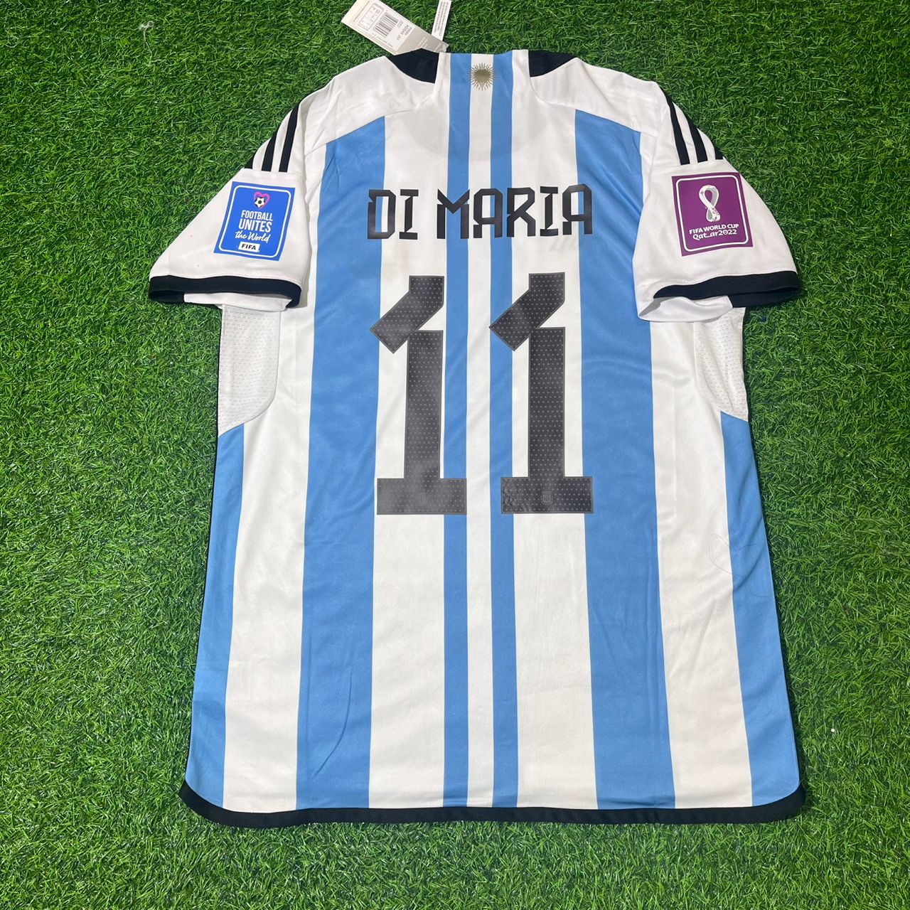 Argentina World Cup 2022 Ángel Di María Champion Football Jersey Kit