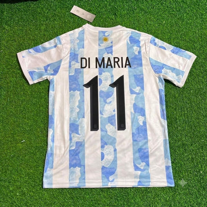 Angel Di Maria Argentina Retro Football Jersey