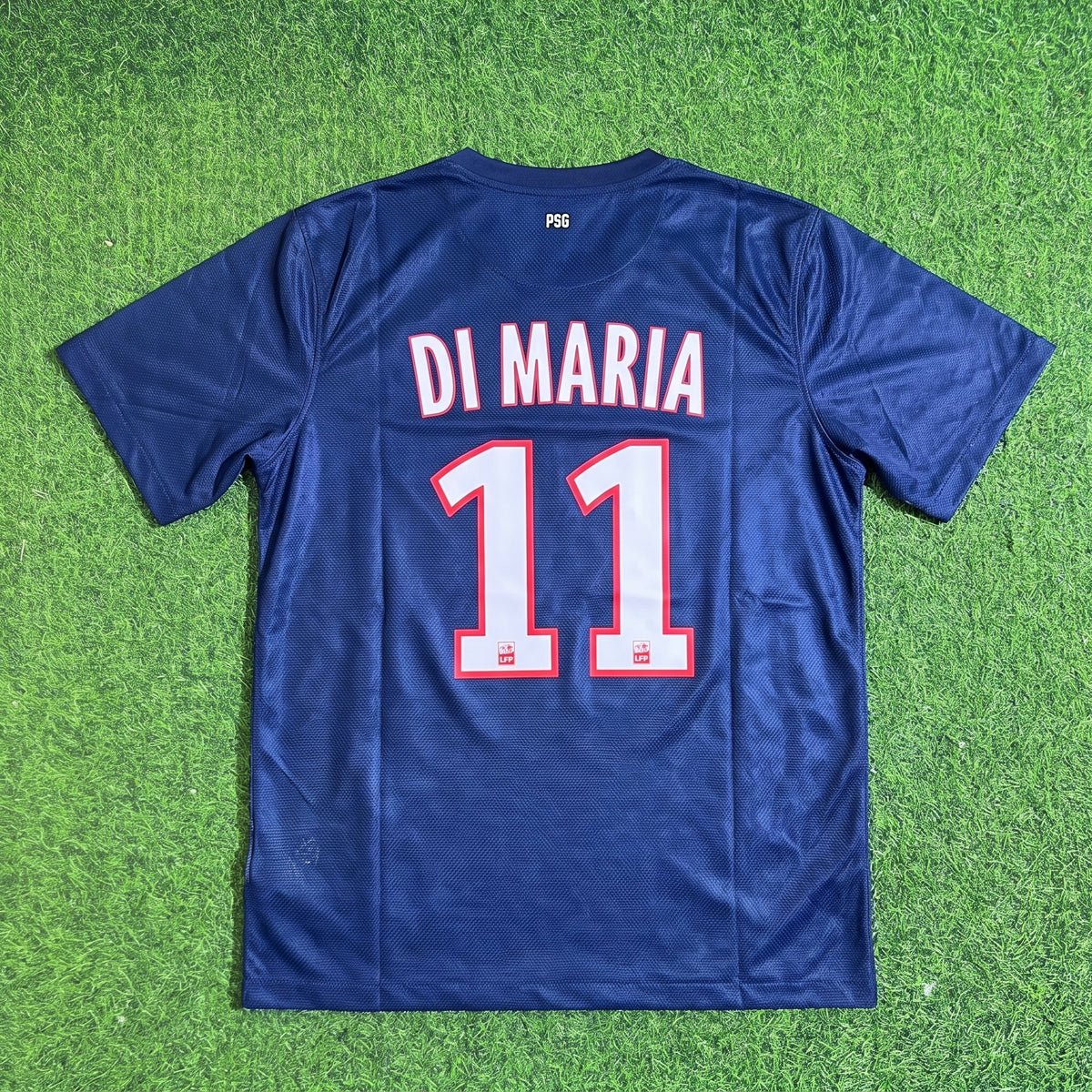 Angel Di Maria #11 PSG Home Blue Retro Football Jersey Trikot Maillot