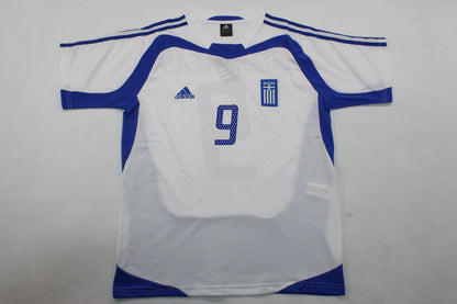 Angelos Charisteas Greece EURO 2004 Final Retro Football Jersey Kit