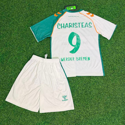Angelos Charisteas Werder Bremen Anniversary Kids Retro Football Jersey Kit