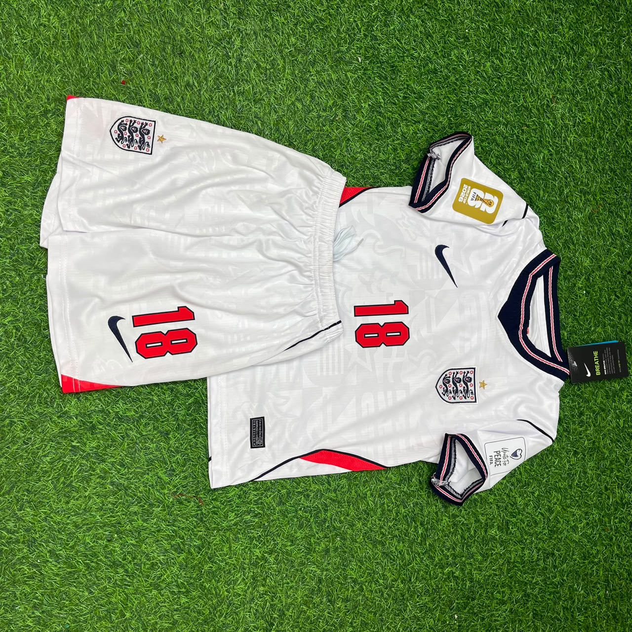 Anthony Gordon #18 England 2026 World Cup KIDS Home White Football Jersey
