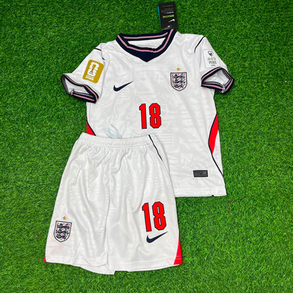 Anthony Gordon #18 England 2026 World Cup KIDS Home White Football Jersey