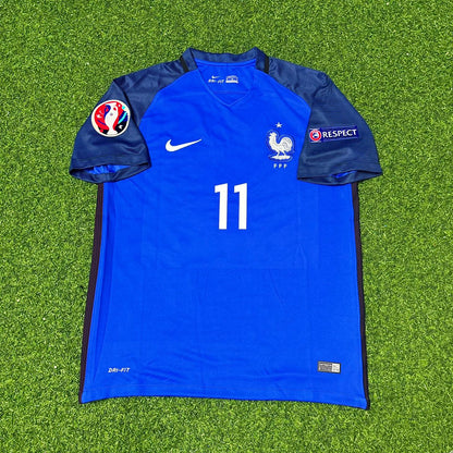 France EURO 2016 Anthony Martial #11 Home Retro Football Jersey