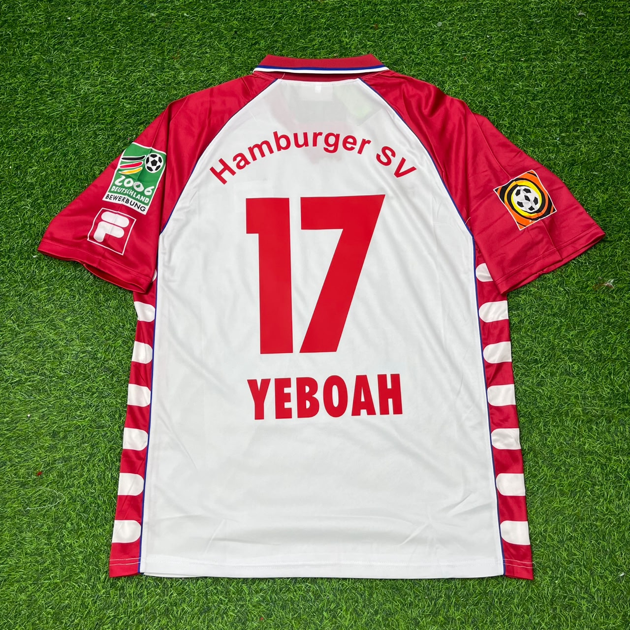 Anthony Yeboah Hamburger SV 1999-2000 Heim Retro Fußballtrikot Jersey