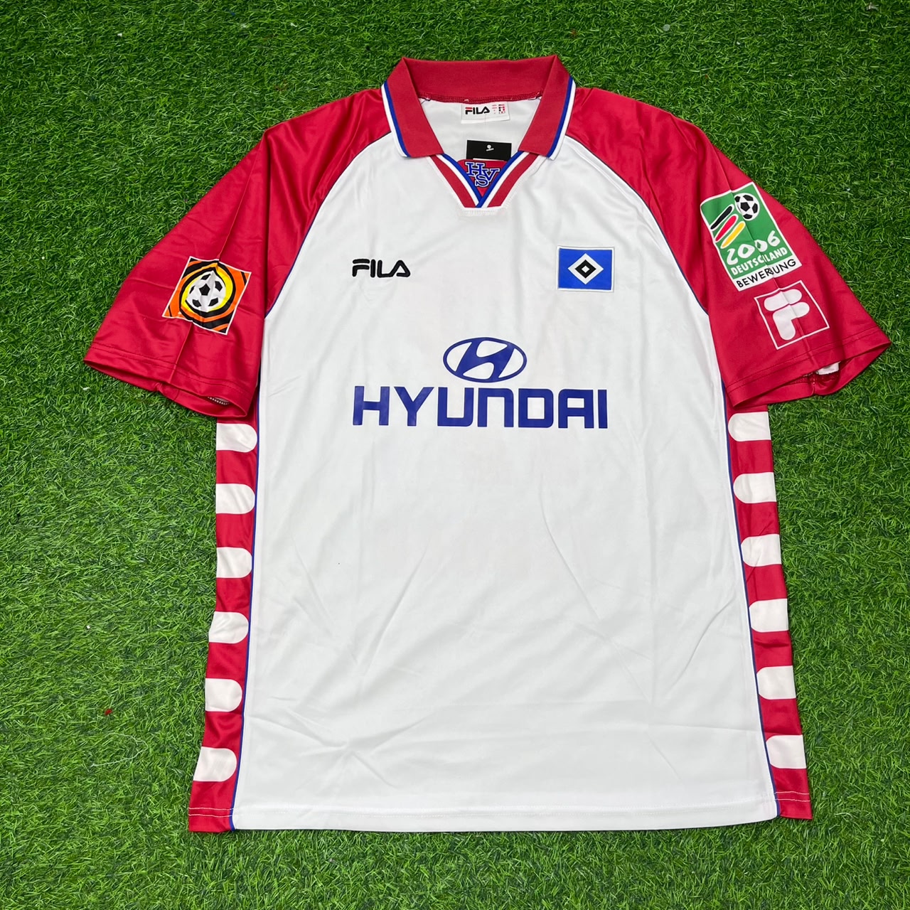 Anthony Yeboah Hamburger SV 1999-2000 Heim Retro Fußballtrikot Jersey