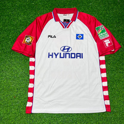 Anthony Yeboah Hamburger SV 1999-2000 Heim Retro Fußballtrikot Jersey