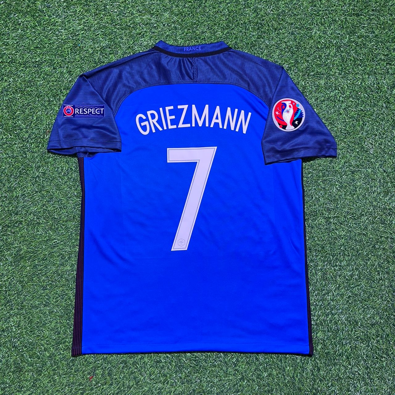 France EURO 2016 Antoine Griezmann #7 Home Retro Football Jersey