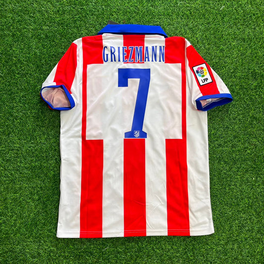 Antoine Griezmann 7 Atlético Madrid Home 2014/15 Retro Kit Football Jersey