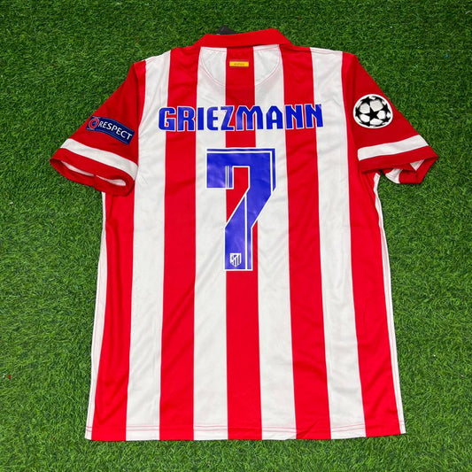 Antoine Griezmann Atlético Madrid 2014 Home Retro Football Jersey Kit