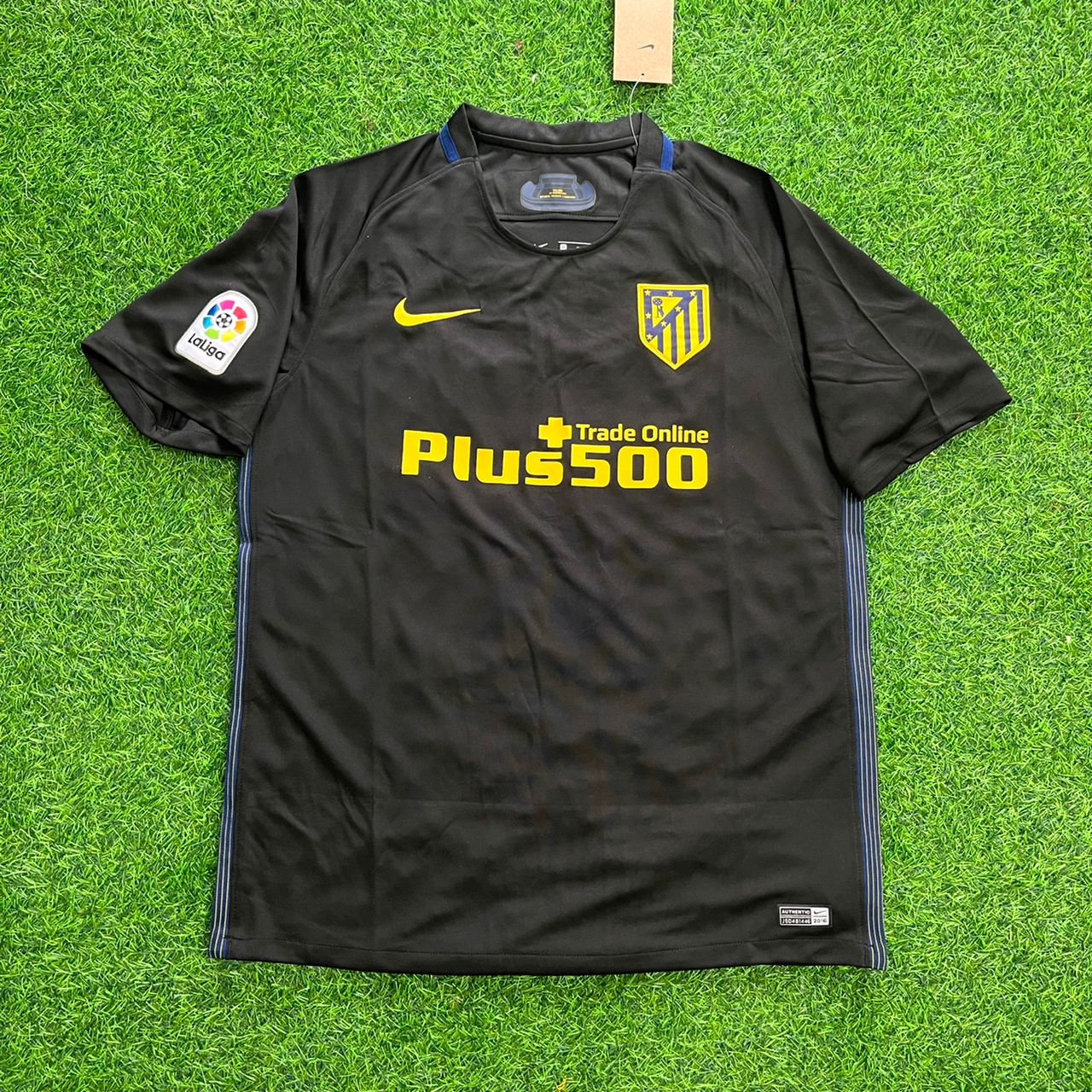 Filipe Luis 3 Atletico Madrid 2016/17 Black Away Retro Football Jersey Kit