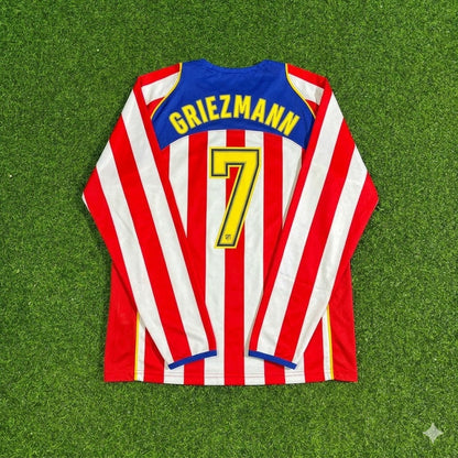 Antoine Griezmann #7 Atlético Madrid Spider-Man Long Sleeve Retro Football Jersey Kit