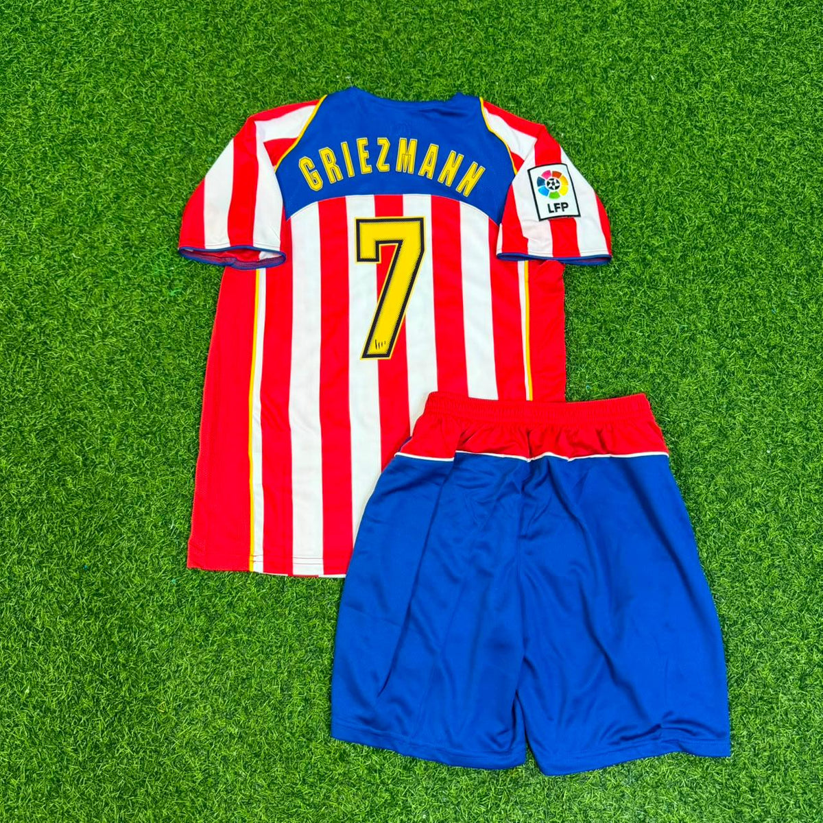 Antoine Griezmann #7 Atlético Madrid Spider Man Retro Kids Football Jersey