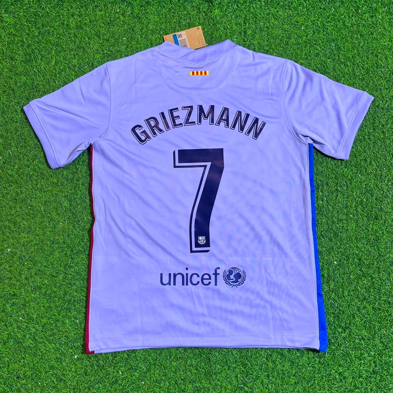 Antoine Griezmann #7 Barcelona 2021 22 Season Retro Football Jersey