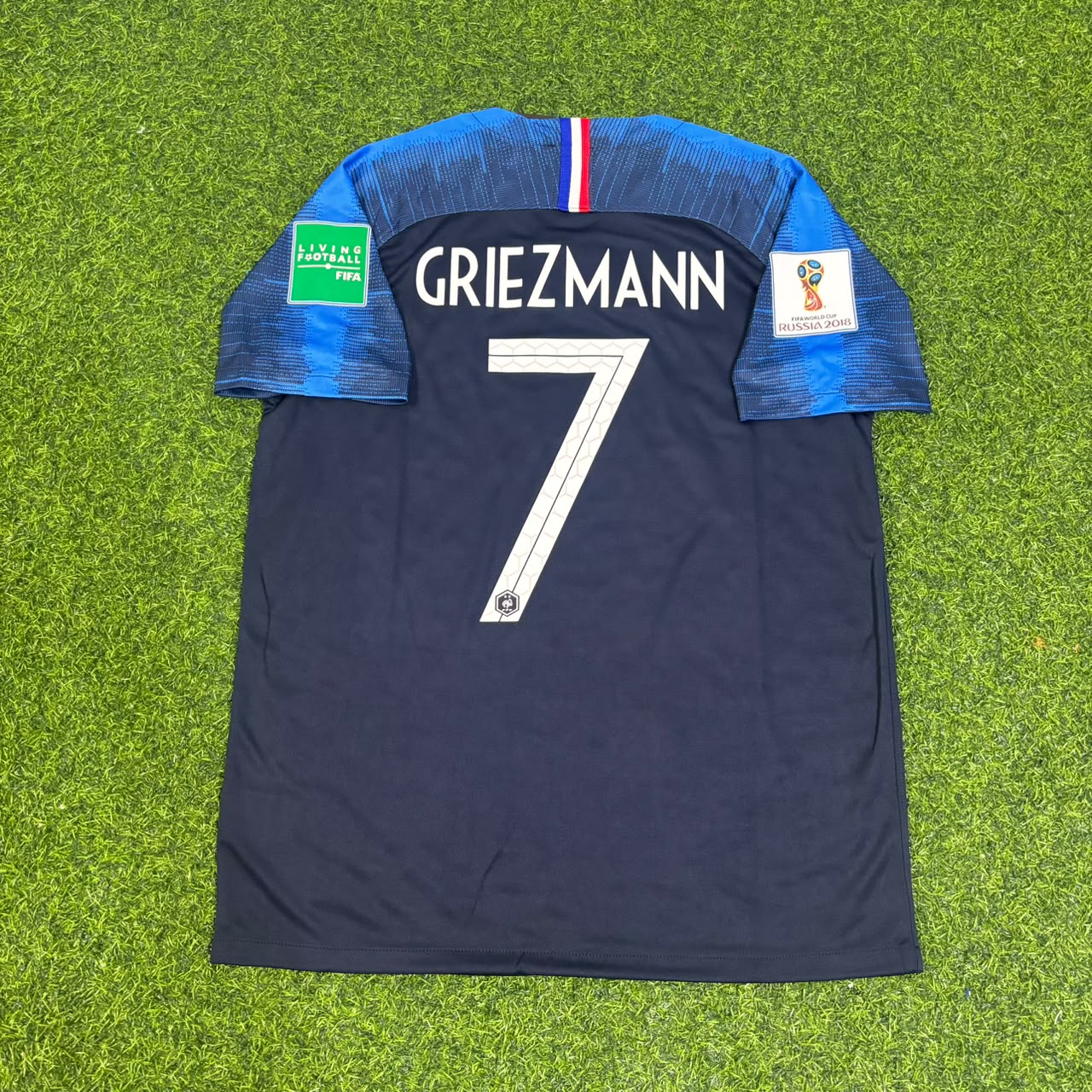 France World Cup 2018 Antoine Griezmann 7 Final Retro Football Jersey