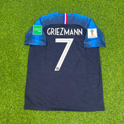 France World Cup 2018 Antoine Griezmann 7 Final Retro Football Jersey