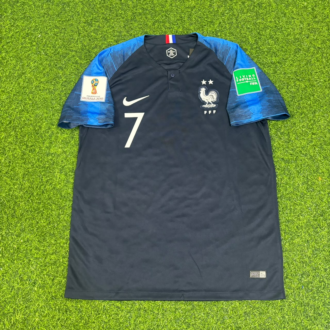 France World Cup 2018 Antoine Griezmann 7 Final Retro Football Jersey