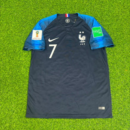 France World Cup 2018 Antoine Griezmann 7 Final Retro Football Jersey