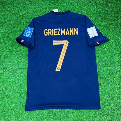 France World Cup 2022 Antoine Griezmann Final Retro Football Jersey