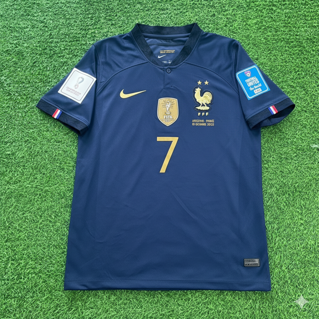France World Cup 2022 Antoine Griezmann Final Retro Football Jersey