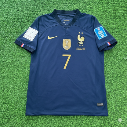 France World Cup 2022 Antoine Griezmann Final Retro Football Jersey