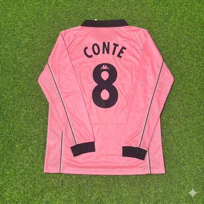 Antonio Conte #8 Juventus 1995 Pink Football Jersey Kit