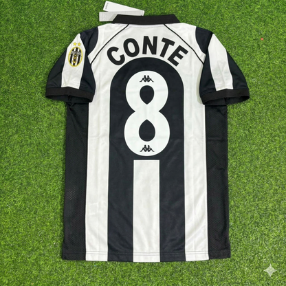 Antonio Conte 8 - Juventus Home 1997/1998 Retro Football Jersey Kit