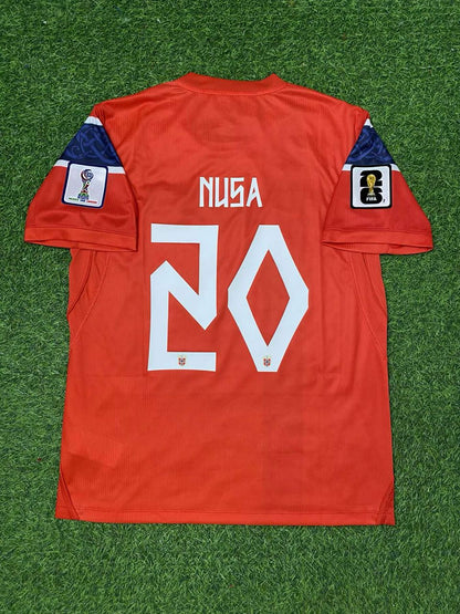 Norway World Cup 2026 Antonio Nusa #20 Home Football Jersey