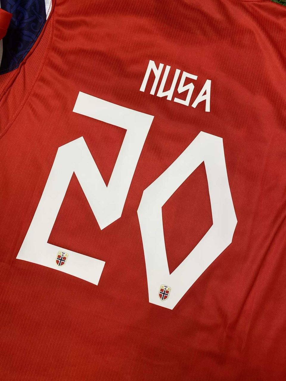Norway World Cup 2026 Antonio Nusa #20 Home Football Jersey