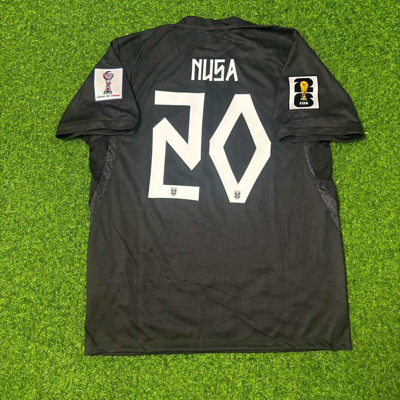 Norway World Cup 2026 Antonio Nusa #20 Black Away Football Jersey
