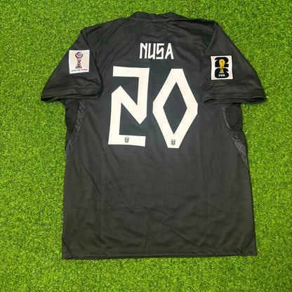 Norway World Cup 2026 Antonio Nusa #20 Black Away Football Jersey