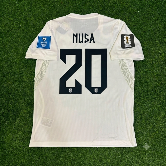 Norway World Cup 2026 Antonio Nusa #20 White Football Jersey