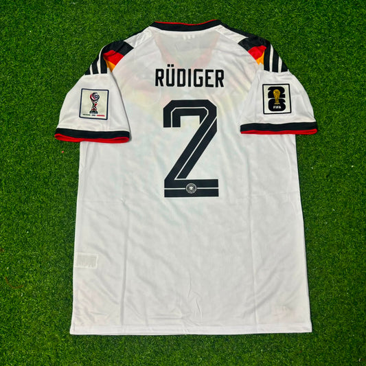 Germany World Cup 2026 Antonio Rüdiger #2 Home Football Jersey Kit