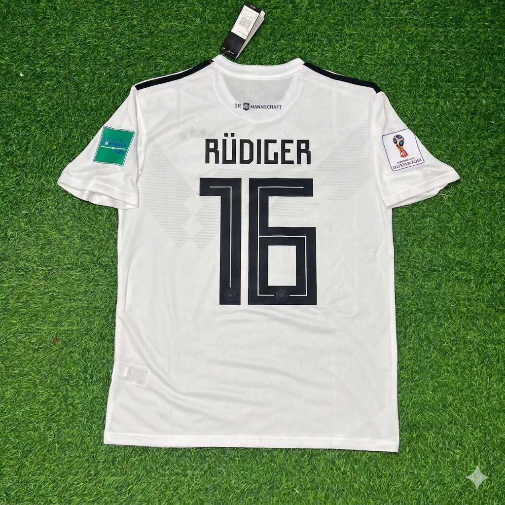 Germany World Cup 2018 Antonio Rüdiger Deutschland Retro Football Jersey