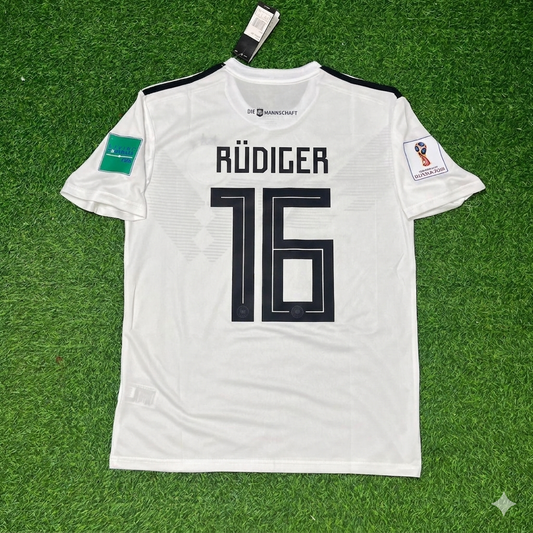 Germany World Cup 2018 Antonio Rüdiger Deutschland Retro Football Jersey