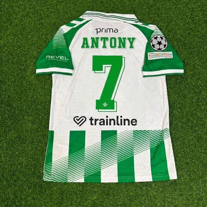 Real Betis 2027 Antony #7 Home Green White Football Jersey