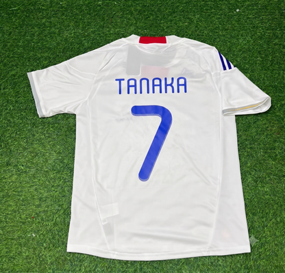 Ao Tanaka Japan White Retro Football Jersey Kit