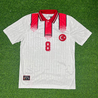 Arda Güler Türkiye Turkey White Nostalgic Retro Football Jersey Kit