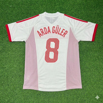 Arda Güler Türkiye White Retro Football Jersey Kit