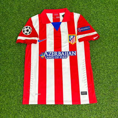 Arda Turan 10 Atlético Madrid 2013/2014 Home Retro Football Jersey Kit
