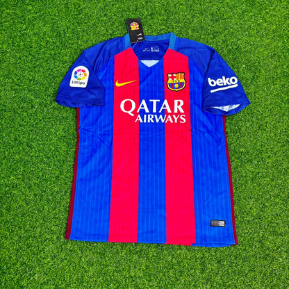 Barcelona Arda Turan – 2016/17 Home Retro Football Jersey