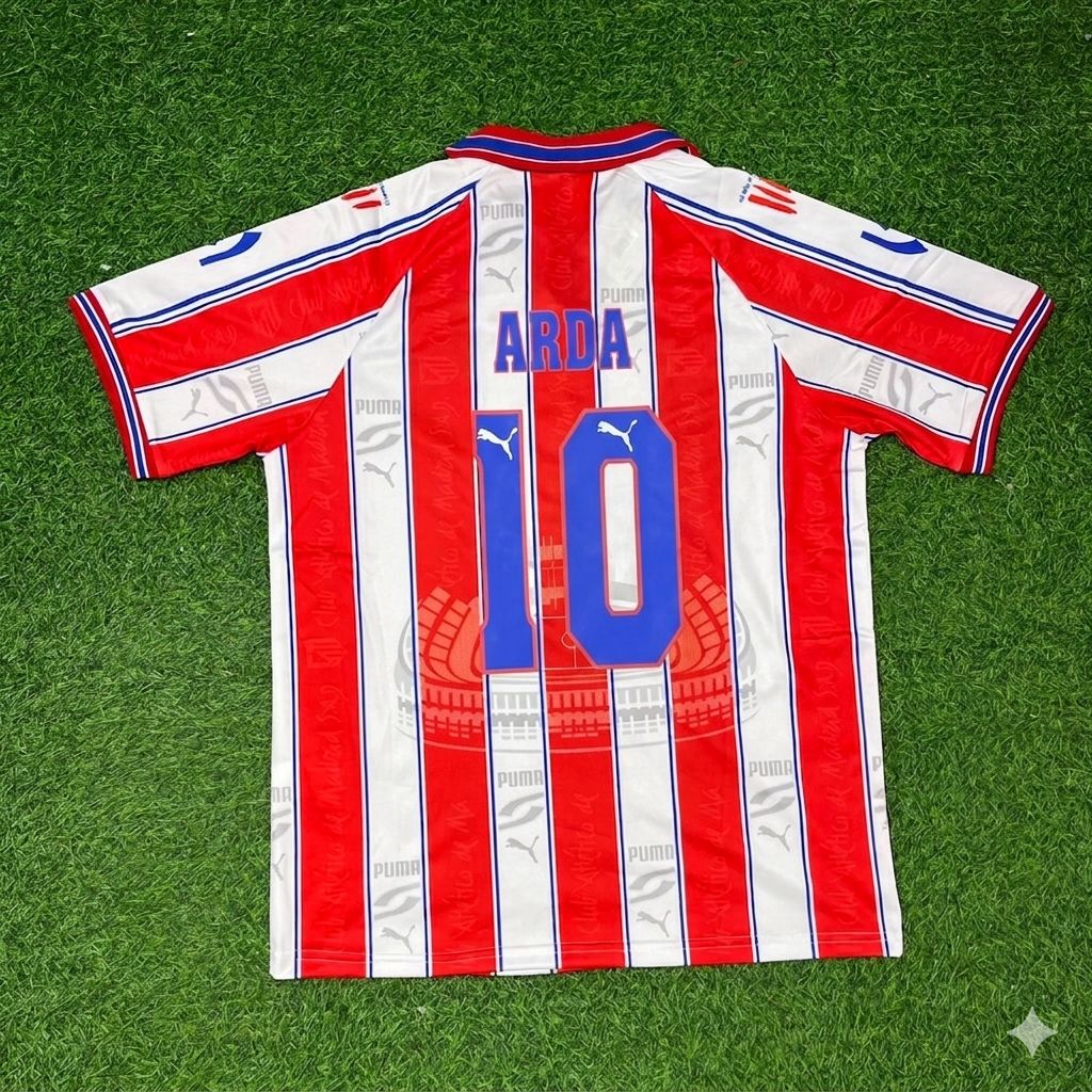 Arda Turan Atletico Madrid Retro Football Jersey