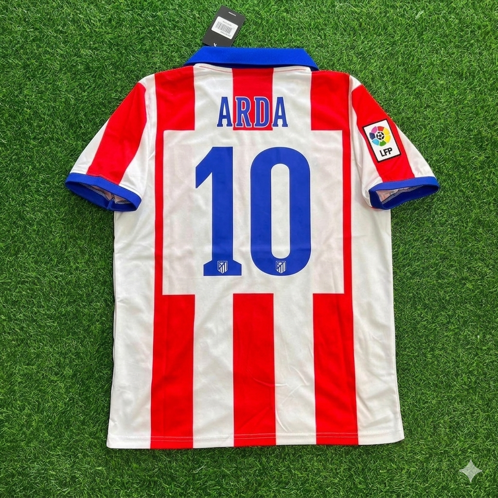 Arda Turan 10 Atlético Madrid Home 2014/15 Retro Kit Football Jersey