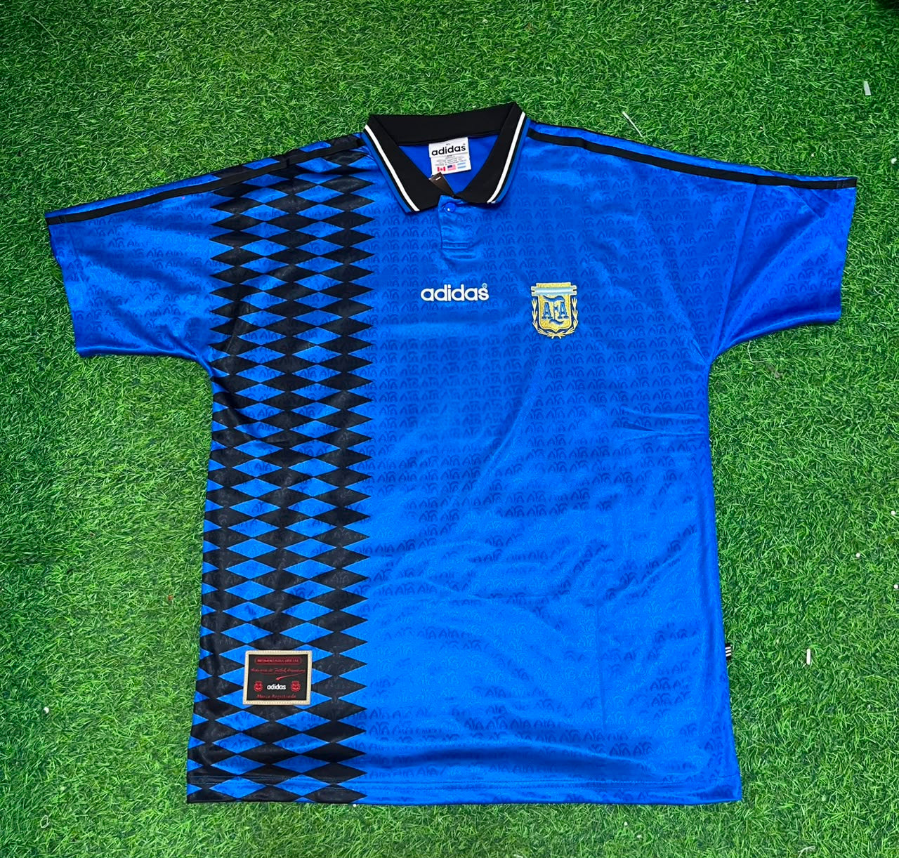Diego Simeone Argentina 1994 Season Away Blue Retro Football Jersey